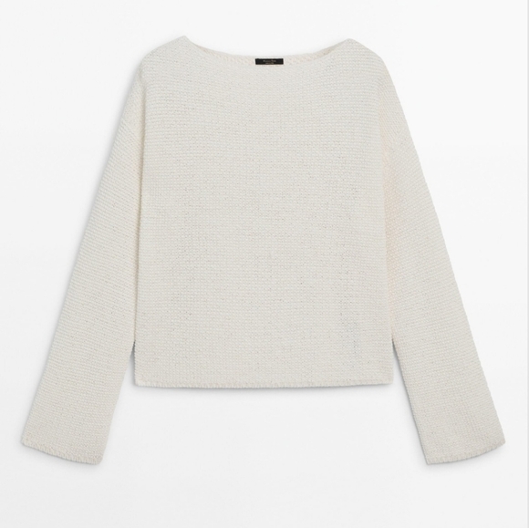 Massimo Dutti Knit Boat Neck Sweater - Picture 4 of 12